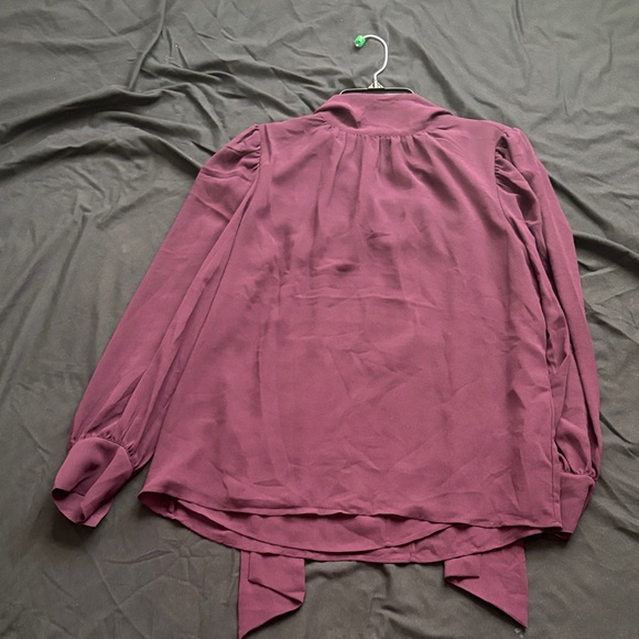 Calvin Klein Elegant Dark Purple Blouse - Picture 14 of 14